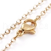 Pendant & Paperclip Chain Necklaces Set NJEW-JN02755-4