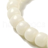 White Jade Bodhi Root Round Beaded Stretch Bracelets BJEW-B080-17-3