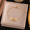 Stainless Steel Alloy Charm Anklets WG33B59-27-1