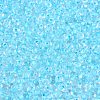 6/0 Inside Colours Transparent Glass Seed Beads SEED-T007-07E-2