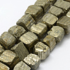 Natural Pyrite Beads Strands G-P322-20-1