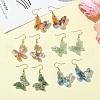 304 Stainless Steel Butterfly Dangle Earrings EJEW-FS00034-5