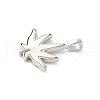 Brass Pave Natural White Shell Pendants KK-S522-20P-2