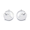 Non-Tarnish 201 Stainless Steel Pendant STAS-B027-14P-1