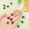   12Pcs Polymer Clay Rhinestone Pendants RB-PH0001-52-3