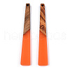 Translucent Resin & Walnut Wood Big Pendants RESI-TAC0017-46-B02-2