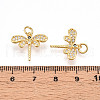 Brass Micro Pave Cubic Zirconia Charms KK-N257-20G-3