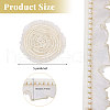 Globleland 5 Yards Organza Flower Lace Trim OCOR-GL0001-11-2