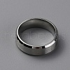 Matte Style 304 Stainless Steel Wide Band Finger Rings for Women Men RJEW-WH0009-14A-P-2
