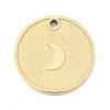 Ion Plating(IP) 304 Stainless Steel Matte Pendants STAS-O150-09G-1