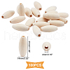   Unfinished Natural Wood Beads WOOD-PH0001-40-2