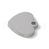 304 Stainless Steel Stamping Blank Tag Charms STAS-E501-02P-2