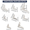  160Pcs 8 Styles Iron Corner Protector FIND-PH0018-43-2
