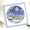 DIY Christmas Snowflake & House Pattern Embroidery Kits WINT-PW0001-020-2