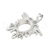 Brass Pendant Cabochon Settings KK-S521-17D-P-2