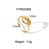 304 Stainless Steel Cuff Rings for Women HY5627-5-1
