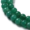 Natural Teal Jade Round Beads Strands G-P070-09-4mm-01-2