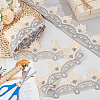 Olycraft 7.5 Yards Polyester Flower Lace Trim OCOR-OC0001-53B-5