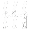 Transparent Acrylic Necklace Display Stands NDIS-WH0006-10-1