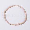 Natural Pink Opal Round Beads Stretch Bead Bracelets for Women CQ7665-7-1