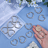 SUNNYCLUE 16Pcs Alloy Linking Rings FIND-SC0009-90-3