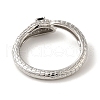 Rack Plating Brass Micro Pave Cubic Zirconia Cuff Rings RJEW-H228-08P-3