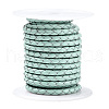 Braided Cowhide Leather Cord NWIR-N005-01F-3mm-1
