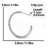 Stainless Steel European American Exaggerated Circle Stud Earrings for Women OH7862-1-1