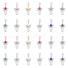 Plastic Pearl & Acrylic Pendant Decoration HJEW-UN00021-1