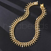 Brass Crystal Rhinestone Thorns Spike Cuban Link Chain Necklaces for Men FS-WG31A8F-04-1