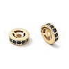 Brass Micro Pave Cubic Zirconia Beads KK-R216-10B-KCG01-2