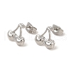 304 Stainless Steel Stud Earrings for Women X-EJEW-I281-40P-1