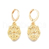 Brass Lion Dangle Leverback Earrings for Women EJEW-N012-76LG-2
