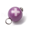 Alloy & Acrylic Pendants PALLOY-JF03884-6