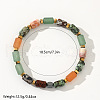 Column Natural African Turquoise(Jasper) & Red Aventurine & Flower Amazonite & Lava Rock Beads Stretch Bracelets for Men Women WC4994-4