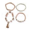 Multi-layered Stretch Bracelets Sets BJEW-SZ0001-010A-3