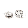 Brass Rhinestone Spacer Beads RB-A014-L8mm-01S-NF-2