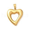 304 Stainless Steel Pendants STAS-H200-01G-17-1