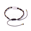 Adjustable Natural Rose Quartz Braided Bead Bracelets BJEW-JB05051-04-2