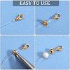 SOFPLATE 200Pcs 2 Colors Brass Crimp Beads Covers KK-SP0001-88-6
