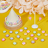 DICOSMETIC 84PCS 6Colors Opaque Acrylic Beads SACR-DC0001-14-5