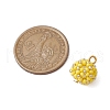 Seed Beads Beaded Charms PALLOY-MZ00314-03-2