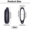 Gorgecraft 18Pcs Silicone Pendant SIL-GF0001-50-2