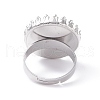 Adjustable 304 Stainless Steel Finger Rings Components STAS-WH0032-01B-3