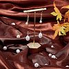 CHGCRAFT 40Pcs 2 Style ABS Plastic Imitation Pearl Pendants KY-CA0001-20-4