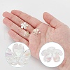 ARRICRAFT 300Pcs 3 Styles Transparent & Opaque Acrylic Flower Bead Caps MACR-AR0001-25-3