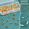   120Pcs 2 Styles Brass Cord Locks KK-PH0006-84G-4