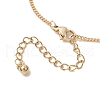2Pcs 2 Colors Brass Curb Chains Bracelet Making AJEW-JB01329-5