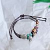 Ceramic Beads Braided Bead Bracelets FS-WG18053-05-1