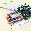 375G 15 Colors Glass Seed Beads SEED-JP0004-04-4mm-5